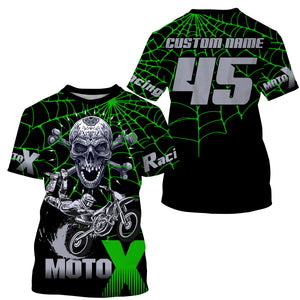 Skull MotoX custom motocross jersey UPF30+ adult&kid MX racing off-road motorcycle racewear NMS962