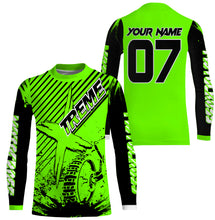 Load image into Gallery viewer, Custom green MX jersey shirt UV extreme kid&amp;adult Motocross dirt bike racing off-road motorcycle PDT178