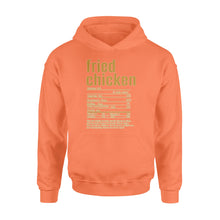 Load image into Gallery viewer, Fried chicken nutritional facts happy thanksgiving funny shirts - Standard Hoodie