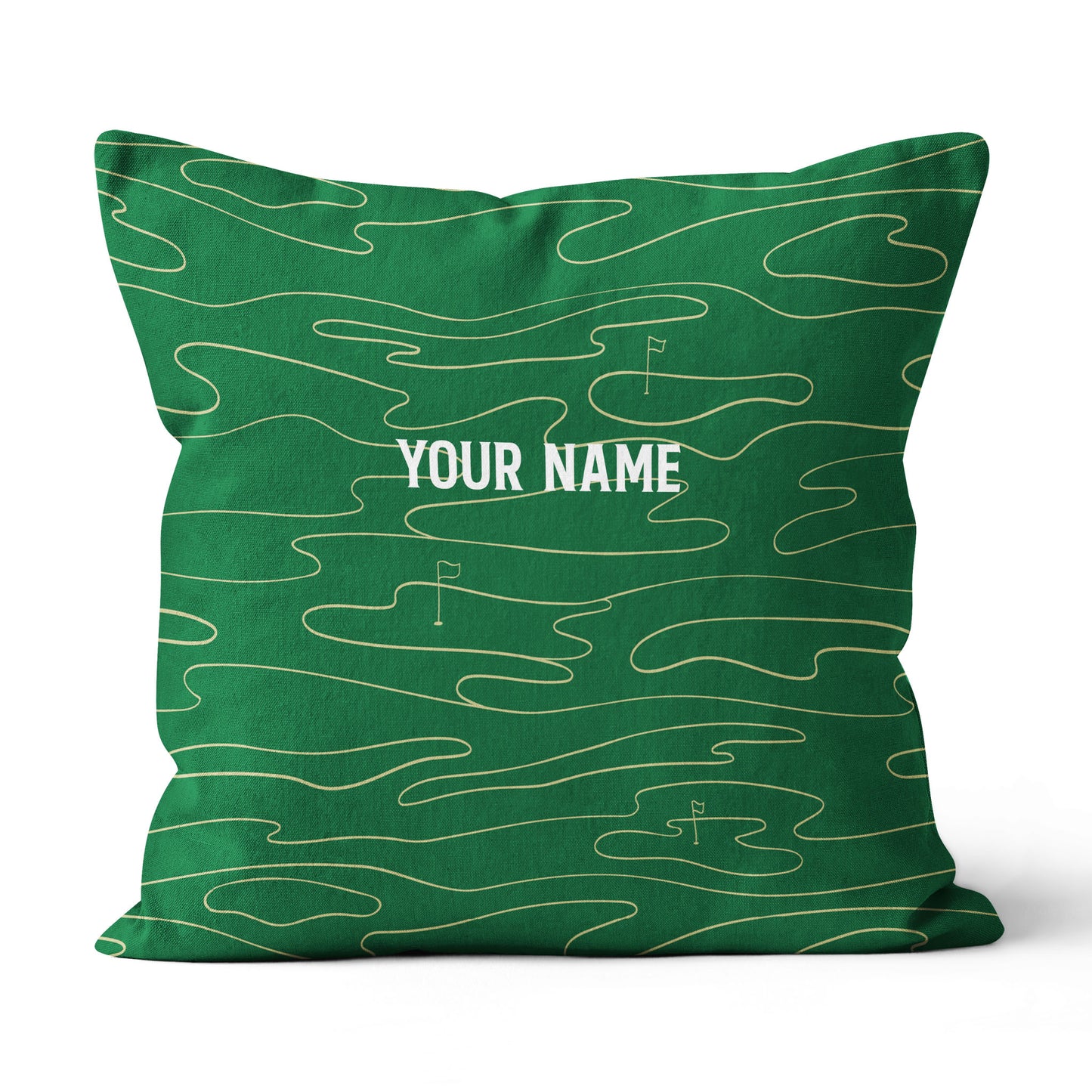 Green Golf Course Custom Throw Pillow Personalized Golf Gifts For Golfer LDT1148