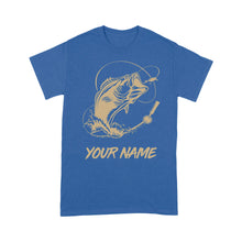 Load image into Gallery viewer, Custom Bass Fishing T Shirts, Personalized Fishing Shirts FFS - IPHW452