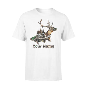 Buck Deer Fish Camo design personalized shirt for men and women D03