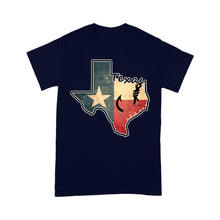 Load image into Gallery viewer, Texas fishing t shirt with Texas flag for fisherman Texas fishing forum A234