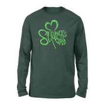 Load image into Gallery viewer, Men Women&#39;s St. Patrick&#39;s Day Shamrock Long sleeve Shirt - FSD1399D07