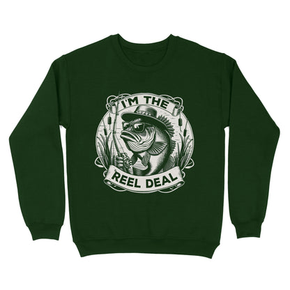Sweatshirt - I'm the reel deal gift for fisherman A54