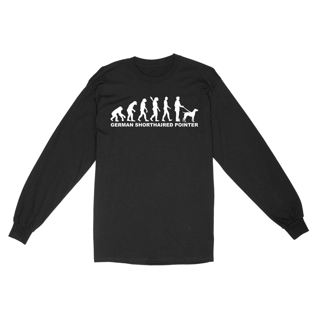 Funny German Shorthaired Pointer Dog Evolution Long sleeve FSD3778 D02