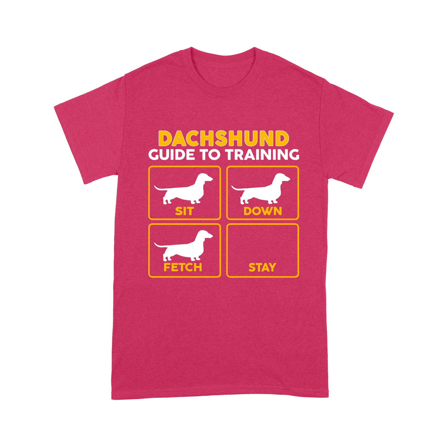 Dachshund Standard T-shirt | Funny Guide to Training dog - FSD2407D08
