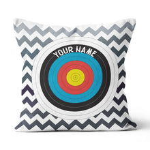 Load image into Gallery viewer, Personalized Archery 3d Target Throw Pillow Best Custom Target Pillows  TDM0764