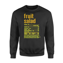 Load image into Gallery viewer, Fruit salad nutritional facts happy thanksgiving funny shirts - Standard Crew Neck Sweatshirt