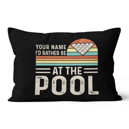 Personalized Funny Billiards Throw Pillow Custom Gifts For Pool Players VHM0880