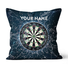 Load image into Gallery viewer, Water Thunder Dartboard Custom Name Throw Pillow Personalized Darts Gift LDT1120