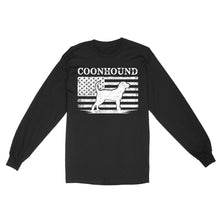 Load image into Gallery viewer, Coonhound Dog Shirt, Mens Coonhound Gift Coon Dog, Dog Lover, Hunting Dog Standard Long sleeve FSD2344D01