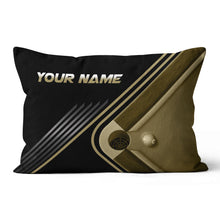 Load image into Gallery viewer, Personalized Yellow Table Billiards Pillow Custom Gifts For Pool Players VHM0861