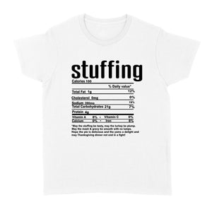 Stuffing nutritional facts happy thanksgiving funny shirts - Standard Women's T-shirt