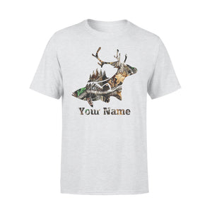 Buck Deer Fish Camo design personalized shirt for men and women D03