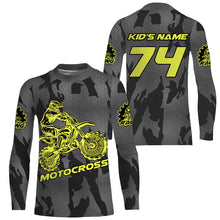 Load image into Gallery viewer, Personalized MX Racing Jersey UPF30+ Camo Dirt Bike Shirt For Men Women Youth Motocross Off-Road PDT476