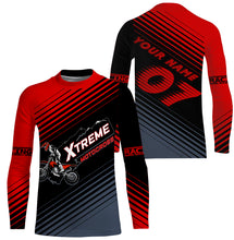 Load image into Gallery viewer, Personalized Extreme Motocross Jersey UPF30+ Kid Adult Dirt Bike Racing Long Sleeves Off-road NMS1130