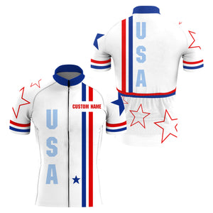 Men & women American cycling jersey with pockets UPF50+ USA cycle gear MTB BMX mountain bike shirt| SLC165