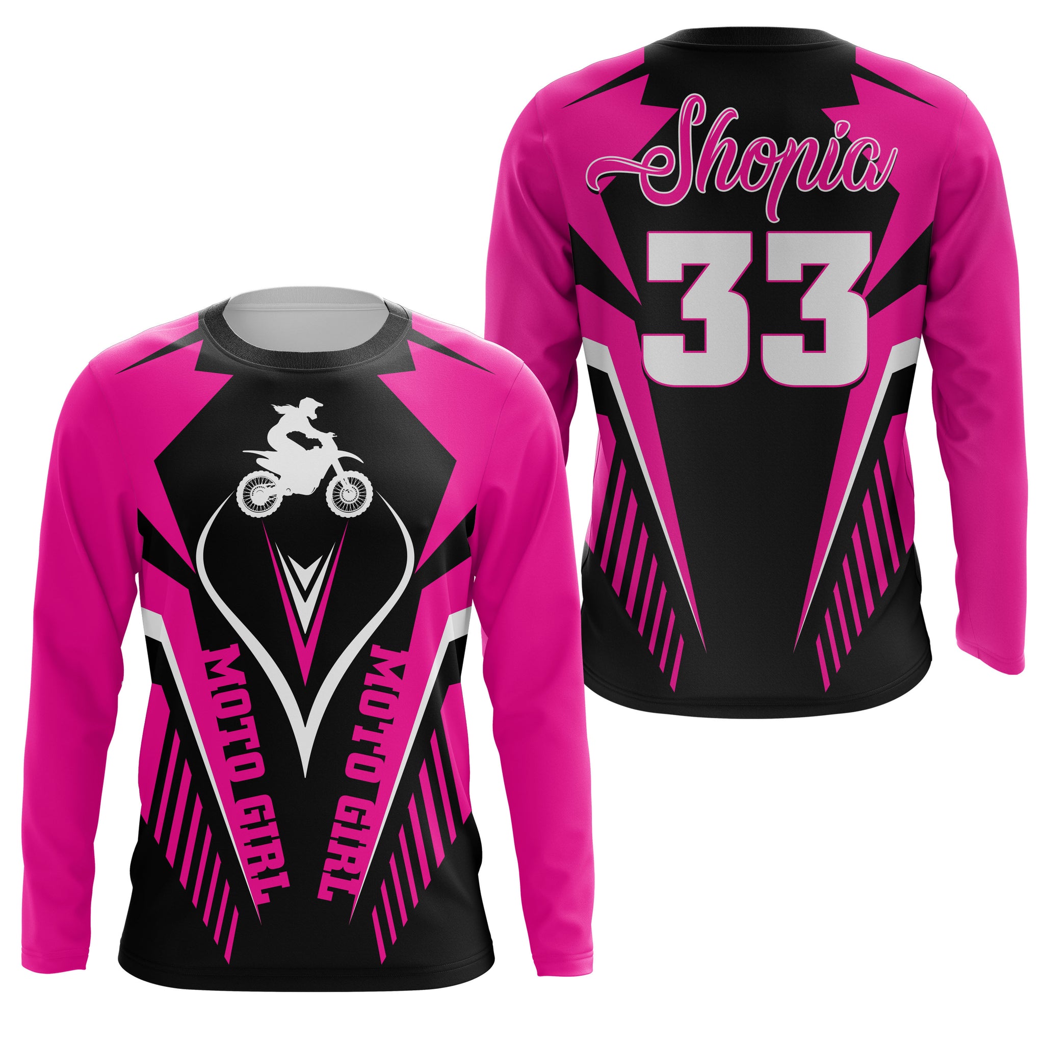 Fox Custom Personalized Name/Number UPF30+ MX Racing Shirt