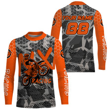 Load image into Gallery viewer, Personalized UPF30+ youth kid adult Motocross jersey extreme biker MX racing off-road shirt PDT66