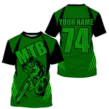 Load image into Gallery viewer, MTB jersey kids adult Green mountain bike shirt UPF30+ cycling jersey boys girls downhill clothes| SLC253