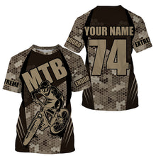 Load image into Gallery viewer, Personalized adult kid MTB jersey Custom UPF30+ Camouflage mountain bike riding shirt Cycling gear| SLC201