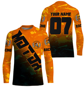 Personalized MotoX Motocross Jersey UPF30+ Kid Adult Dirt Bike Racing Off-road Motorcycle Shirt NMS1118