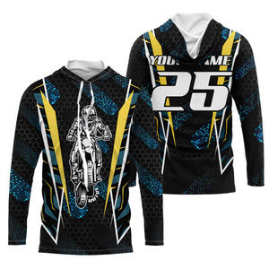 Customizable youth adult kid Motocross jersey UPF30+ dirt bike racing off-road motorcycle shirt PDT97