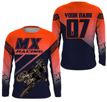 Load image into Gallery viewer, Orange MX racing jersey custom motocross UV protective adult&amp;kid dirt bike off-road motorcycle| NMS898