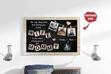 Load image into Gallery viewer, Personalized Mother&#39;s Day Canvas Gift for Wife from Husband, Custom Photo Collage Happy Mother&#39;s Day N2532