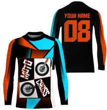 Load image into Gallery viewer, MotoCross Personalized Jersey UPF30+ Kid Adult MX Racing Dirtbike Tire Long Sleeves NMS1124