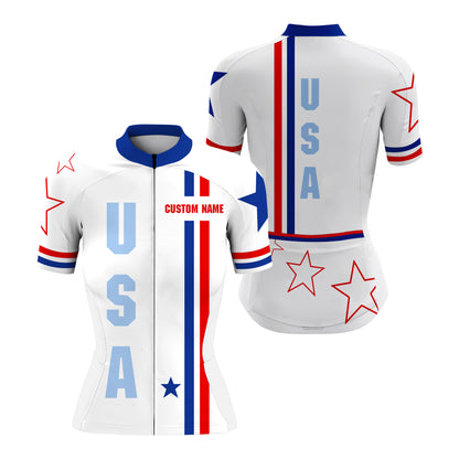 Men & women American cycling jersey with pockets UPF50+ USA cycle gear MTB BMX mountain bike shirt| SLC165