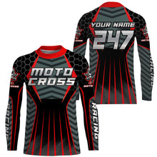 Load image into Gallery viewer, Personalized MX racing jersey for men women kid Motocross UV dirt bike shirt off-road racewear PDT92