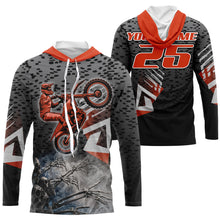 Load image into Gallery viewer, Personalized motocross jersey skeleton skull UPF30+ dirt bike racing long sleeves kid adult bikers NMS1047