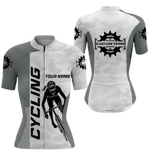 Womens cycling jersey Cycle Gear with 3 pockets Anti-UV reflective long short sleeve bike shirt| SLC116