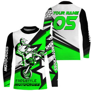 Personalized freestyle Motocross jersey kid men women UPF30+ extreme dirt bike riding off-road PDT260
