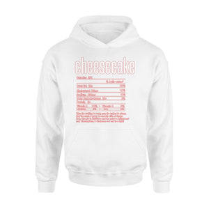 Cheesecake nutritional facts happy thanksgiving funny shirts - Standard Hoodie