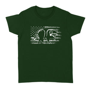 Coon hunting American flag, racoon hunter shirt NQSD241 - Standard Women's T-shirt