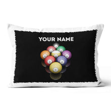 Load image into Gallery viewer, Personalized 9 Ball Pool Billiards Pillow, Custom Pillow Billiards Gifts VHM0833