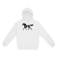 Load image into Gallery viewer, Customized name horse gifts for girls, Gift For Horse Owner, Horse Trainer Gift, Horse Lover Gift, Cowgirl, Riding Tee D06 NQS2682 - Standard Hoodie