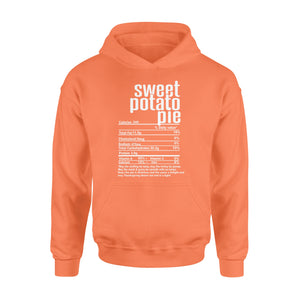 Sweet potato pie nutritional facts happy thanksgiving funny shirts - Standard Hoodie