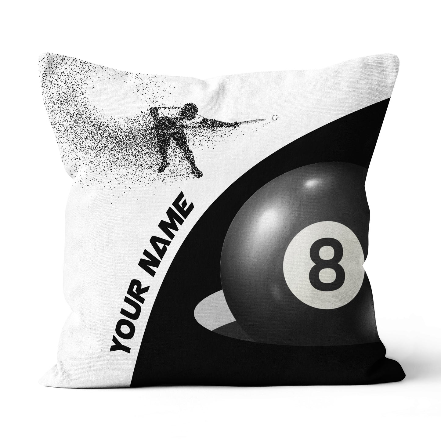 Personalized 8 Ball Billiards Pillow Custom Pillow Gift For Pool Players VHM0862