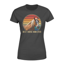 Load image into Gallery viewer, Custom photo best horse mom ever vintage personalized gift women&#39;s t-shirt