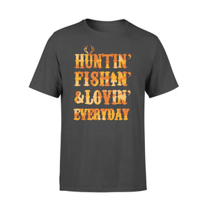 Hunting Fishing Loving Everyday Shirt Orange Camo - SPH95