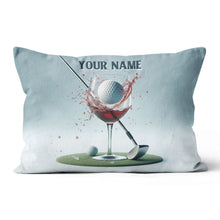 Load image into Gallery viewer, Golf And Wine Custom Throw Pillow Personalized Golf Gifts For Wine Lover LDT1166