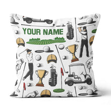 Load image into Gallery viewer, Vintage Golf Elements Custom Pillow Personalized Golf Gifts For Golfer LDT1144