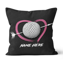 Load image into Gallery viewer, Custom Valentines Day Golf Gifts For Golfer Personalized Golf Pillow LDT1193