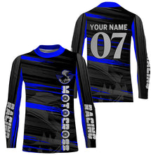 Load image into Gallery viewer, Personalized MX adult&amp;kid jersey UV protective Motocross for life racing off-road dirt bike shirt PDT347
