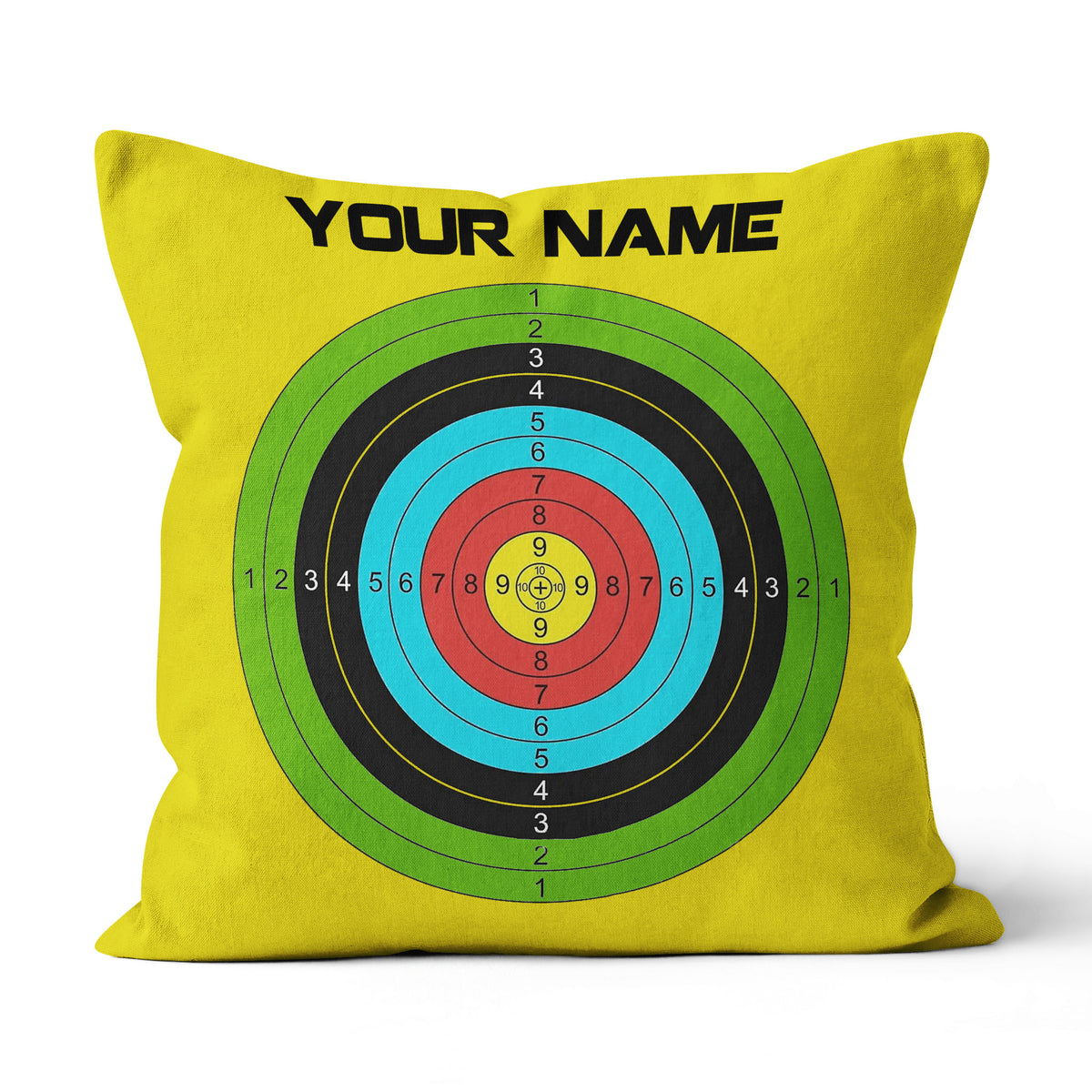 Archery 3d Target Custom Lime Green Archery, Best Archery Throw Pillows TDM0762