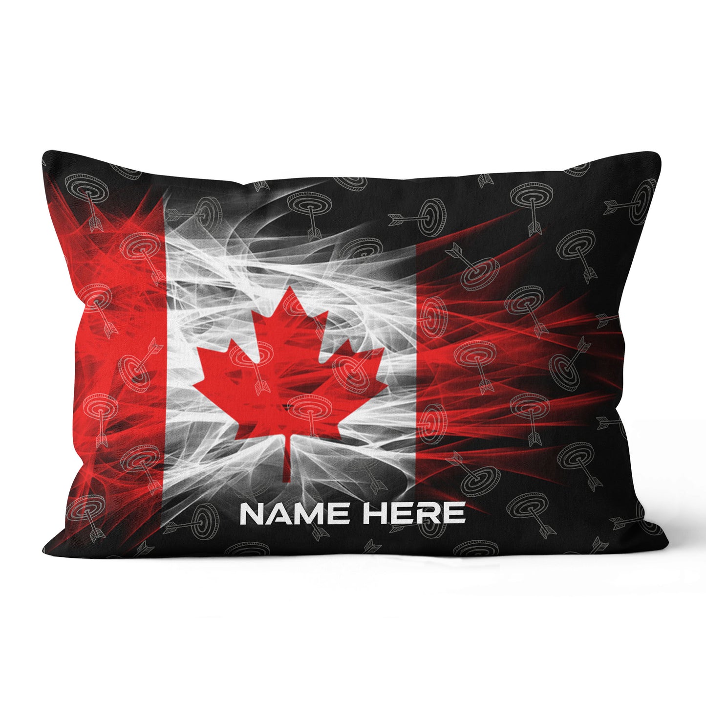 Personalized Archery Canada Flag Pillows, Patriotic Archery Throw Pillow TDM0836